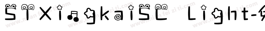 STXingkaiSC Light字体转换